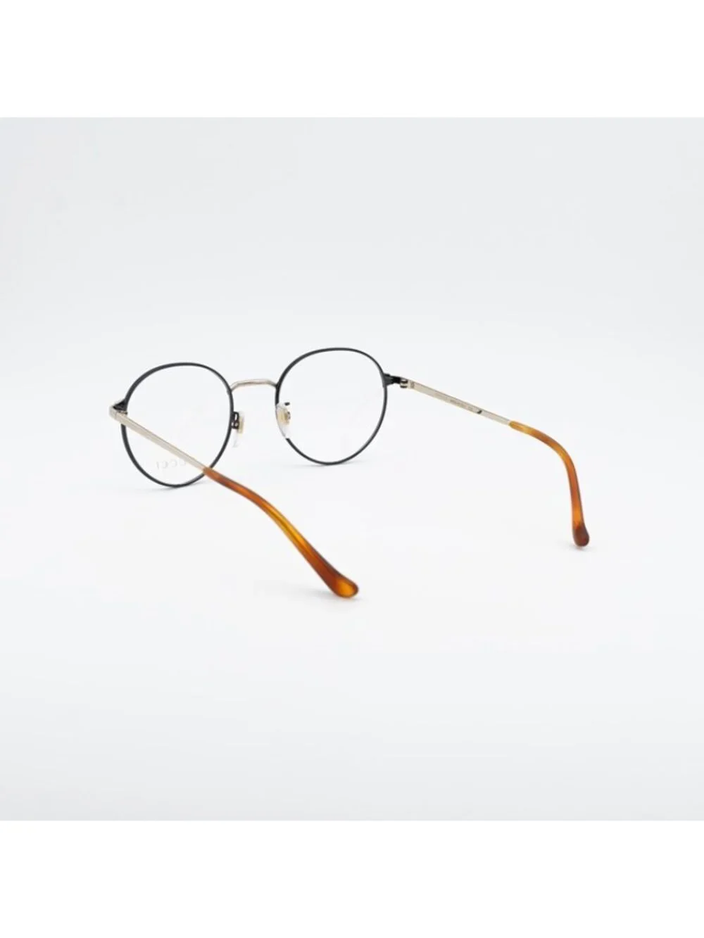 Gucci GG0581O 006 Eyeglasses Black/Gold 50mm Round Frame